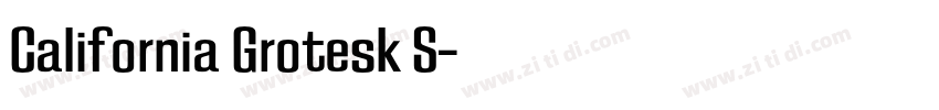California Grotesk S字体转换